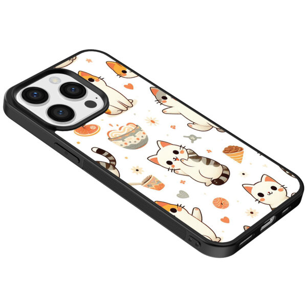 Iphone 15 Pro telefoonhoesje met katten opdruk (5)