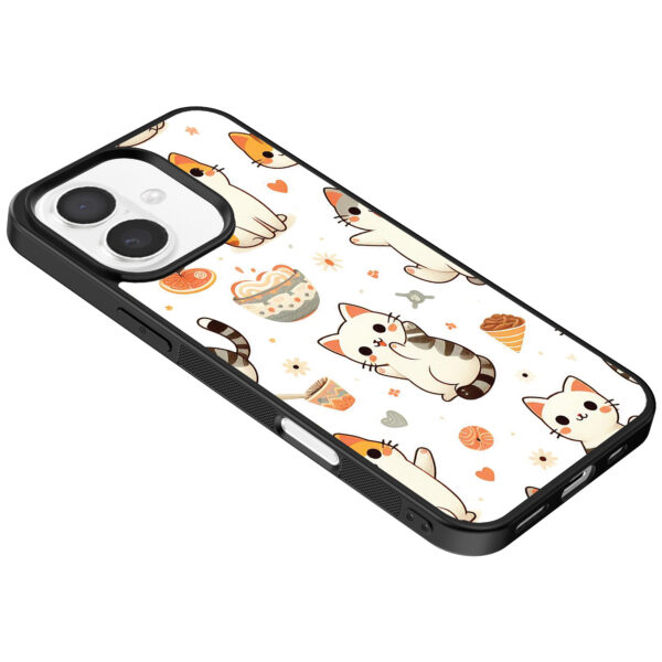 Iphone 16 Plus telefoonhoesje met katten opdruk (5)