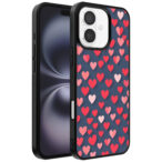 Iphone 16 telefoonhoesje met hartjes opdruk klein (1)