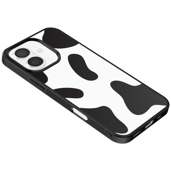 Iphone 16 telefoonhoesje met koeienvlekken opdruk (5)