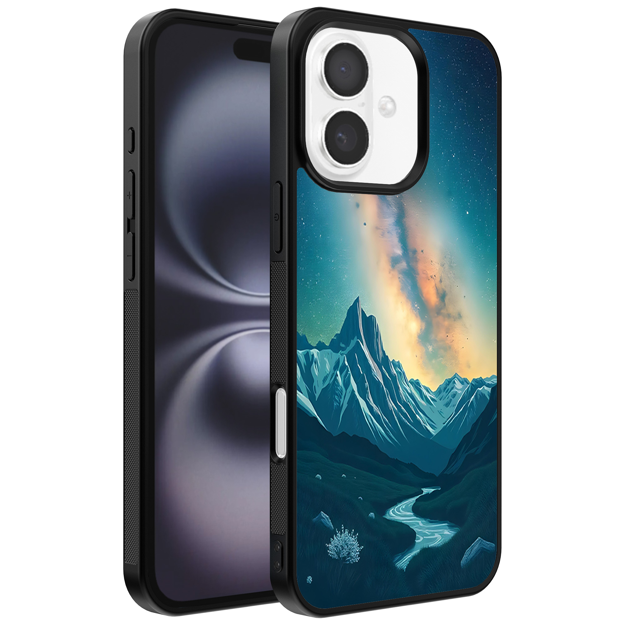 Iphone 16 telefoonhoesje met sterrenhemel opdruk (1)