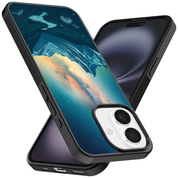Iphone 16 telefoonhoesje met sterrenhemel opdruk (2)
