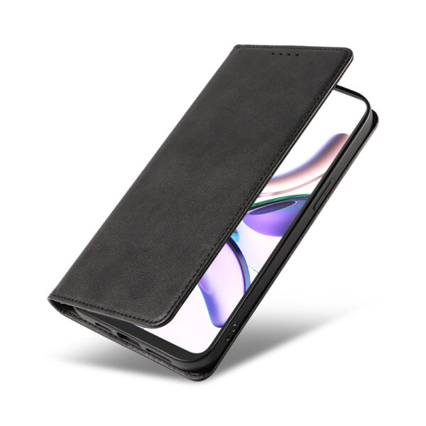 Motorola Moto G13 leren telefoonhoesje bookcase met pasjeshouder en magnetisch lipje (4)