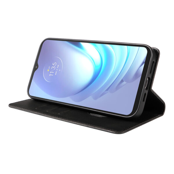 Motorola Moto G50 leren telefoonhoesje bookcase met pasjeshouder en magnetisch lipje (3)