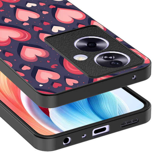 Oppo A2 telefoonhoesje met hartjes opdruk groot (4)