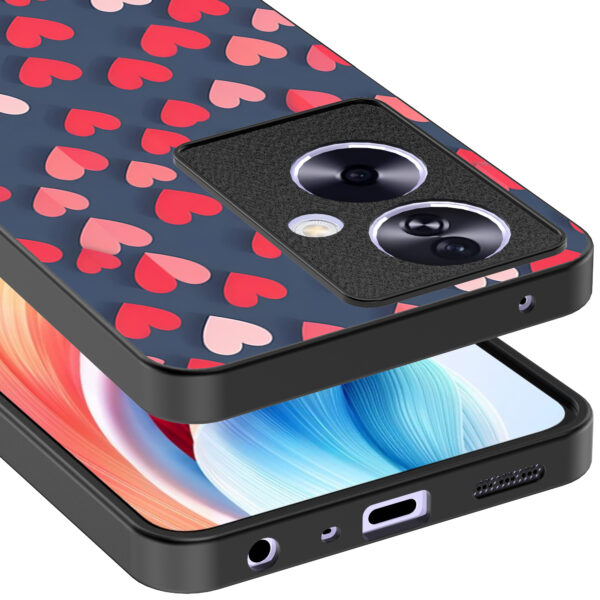 Oppo A2 telefoonhoesje met hartjes opdruk klein (4)
