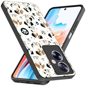 Oppo A2 telefoonhoesje met honden opdruk (2)