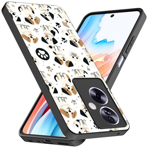 Oppo A2 telefoonhoesje met honden opdruk (2)