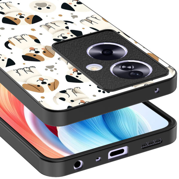 Oppo A2 telefoonhoesje met honden opdruk (4)