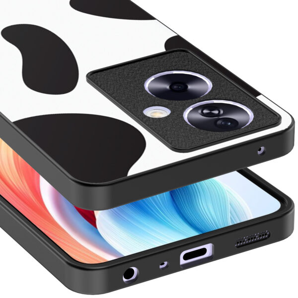 Oppo A2 telefoonhoesje met koeienvlekken opdruk (4)
