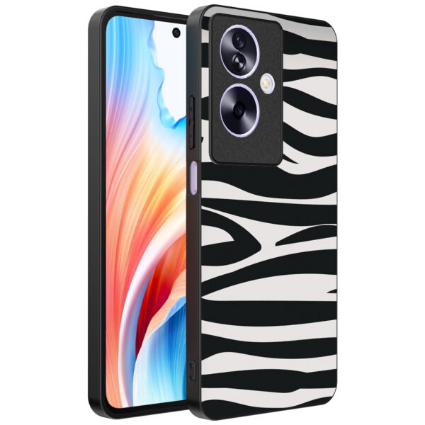 Oppo A2 telefoonhoesje met zebra opdruk (1)