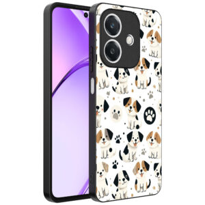 Oppo A3 telefoonhoesje met honden opdruk (1)