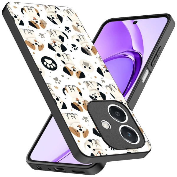 Oppo A3 telefoonhoesje met honden opdruk (2)