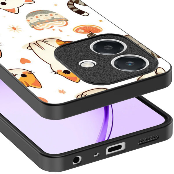 Oppo A3 telefoonhoesje met katten opdruk (4)
