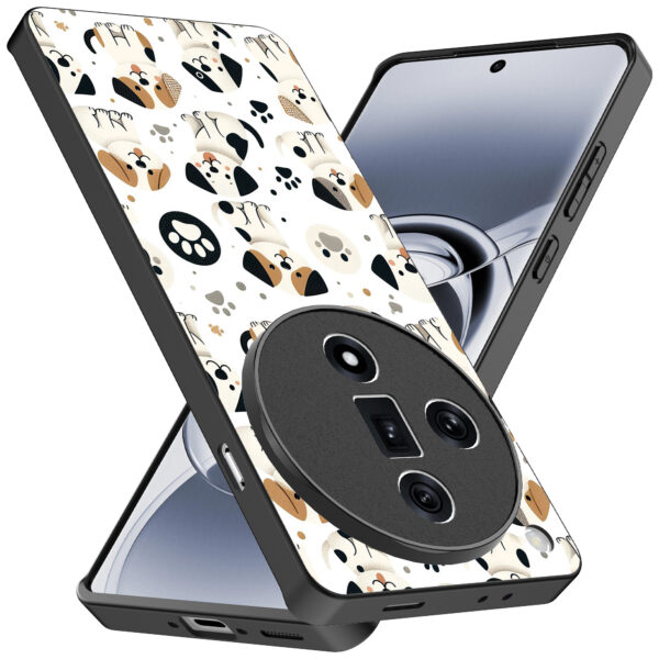 Oppo Find X7 Ultra telefoonhoesje met honden opdruk (2)