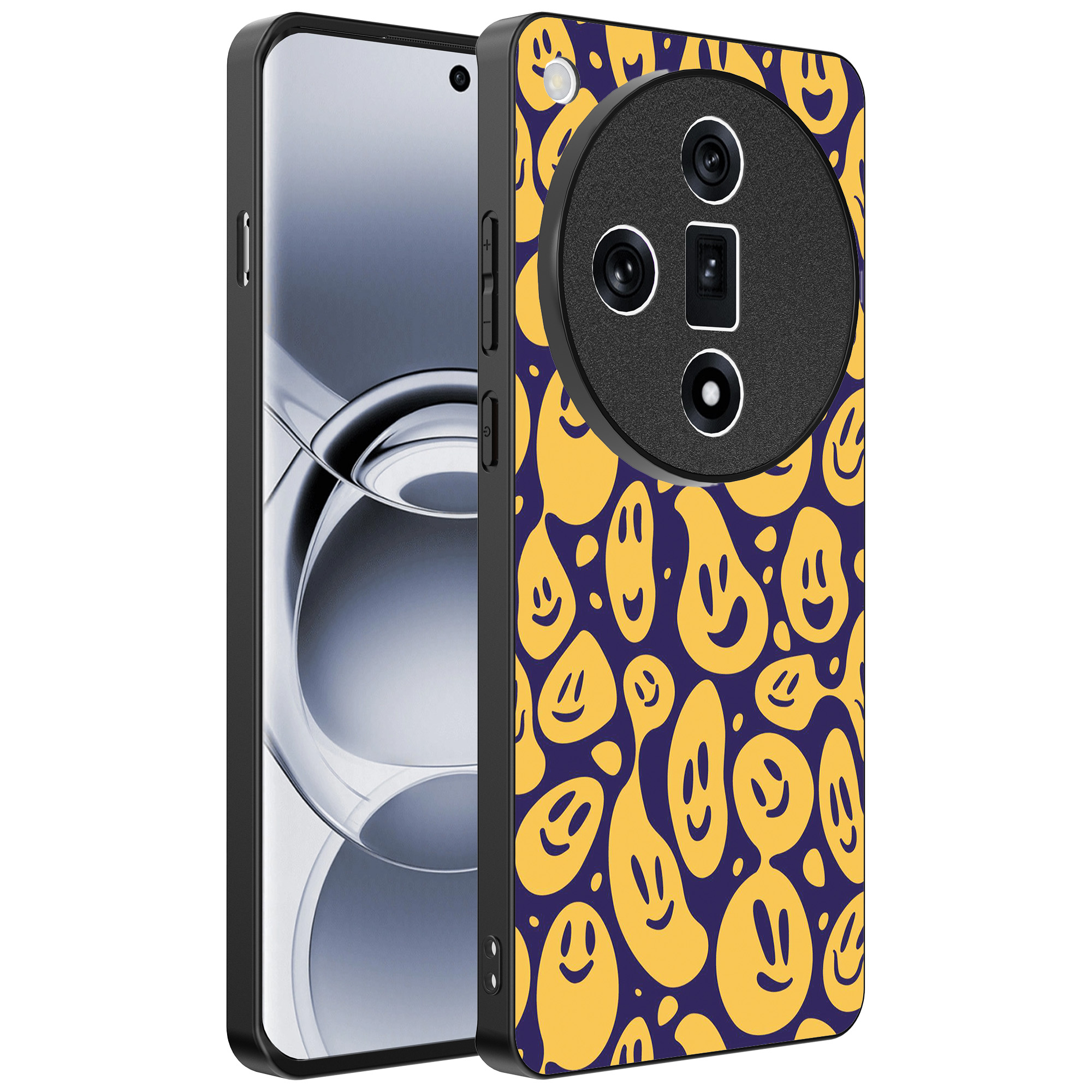 Oppo Find X7 Ultra telefoonhoesje met smiley opdruk (1)