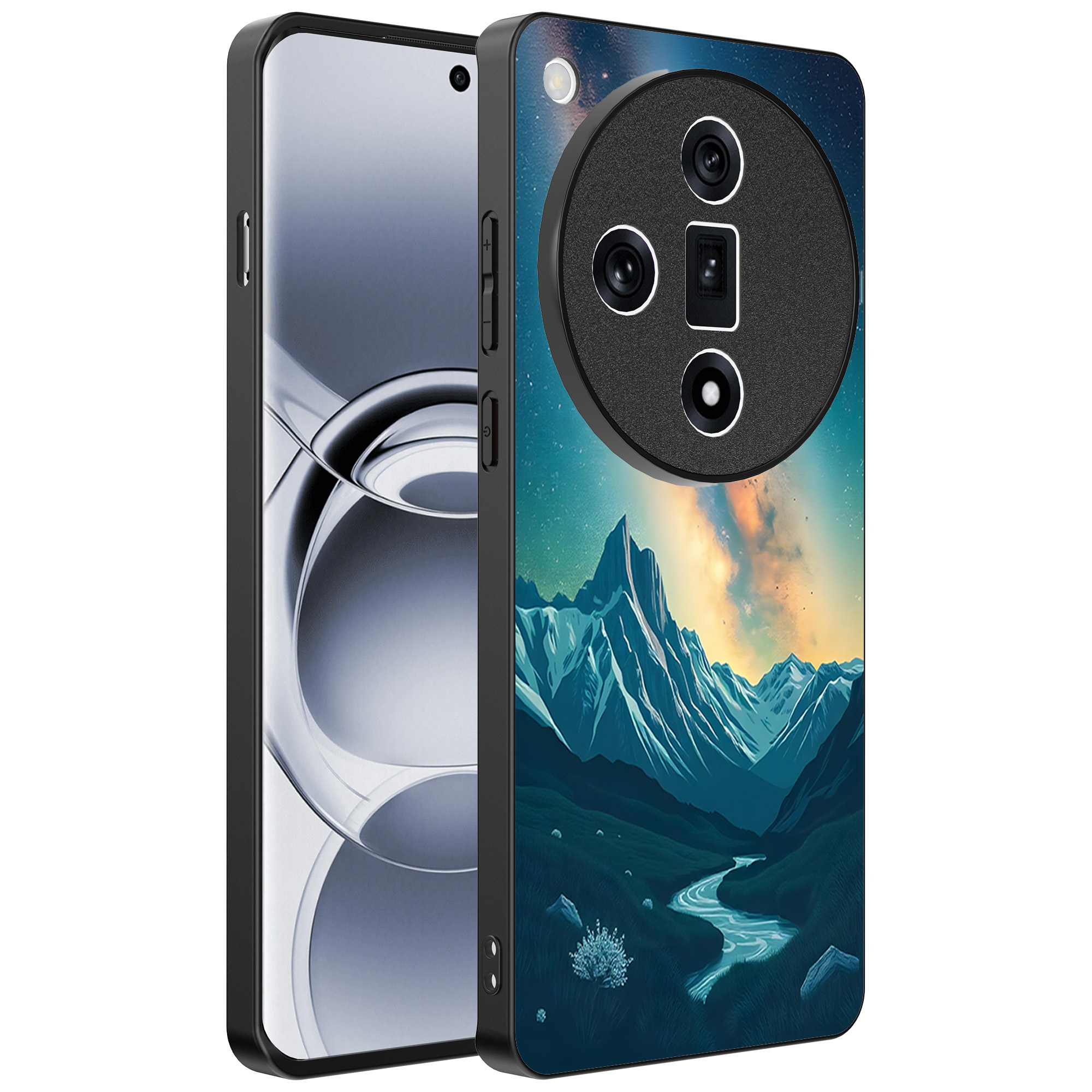 Oppo Find X7 Ultra telefoonhoesje met sterrenhemel opdruk (1)