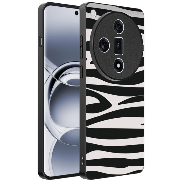 Oppo Find X7 Ultra telefoonhoesje met zebra opdruk (1)