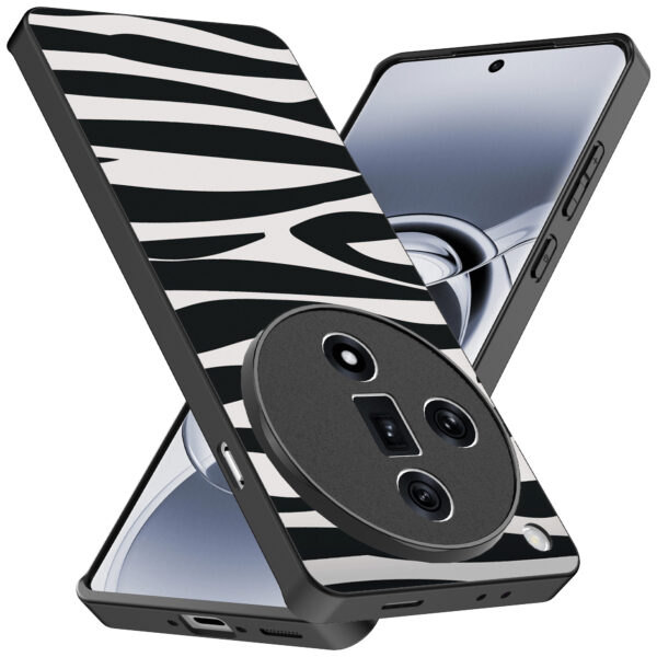 Oppo Find X7 Ultra telefoonhoesje met zebra opdruk (2)