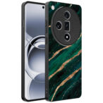Oppo Find X7 telefoonhoesje met groen goud marmer opdruk (1)