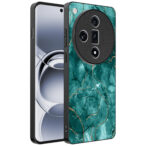 Oppo Find X7 telefoonhoesje met groen marmer opdruk (1)