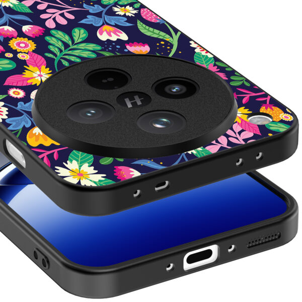 Oppo Find X8 Pro telefoonhoesje met bloemen opdruk (4)