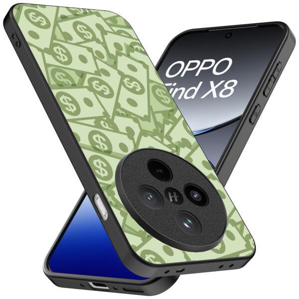 Oppo Find X8 Pro telefoonhoesje met geld opdruk (2)