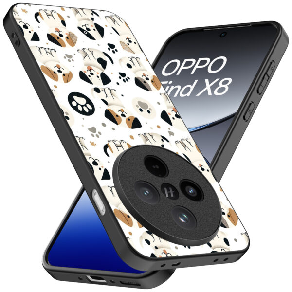 Oppo Find X8 Pro telefoonhoesje met honden opdruk (2)