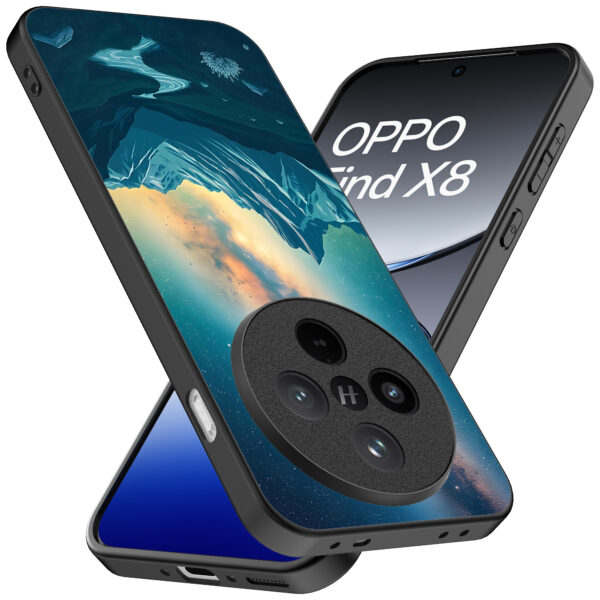 Oppo Find X8 Pro telefoonhoesje met sterrenhemel opdruk (2)