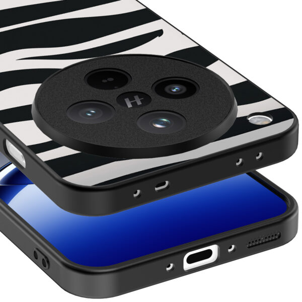 Oppo Find X8 Pro telefoonhoesje met zebra opdruk (4)
