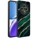 Oppo Reno 12 F telefoonhoesje met groen goud marmer opdruk (1)