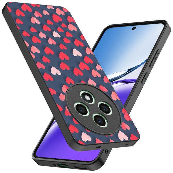 Oppo Reno 12 F telefoonhoesje met hartjes opdruk klein opdruk (2)