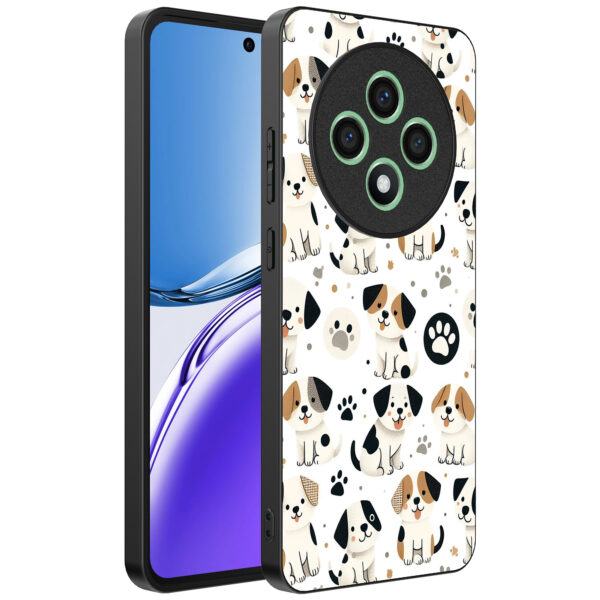 Oppo Reno 12 F telefoonhoesje met honden opdruk (1)