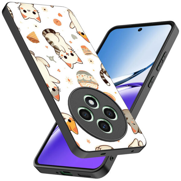 Oppo Reno 12 F telefoonhoesje met katten opdruk (2)