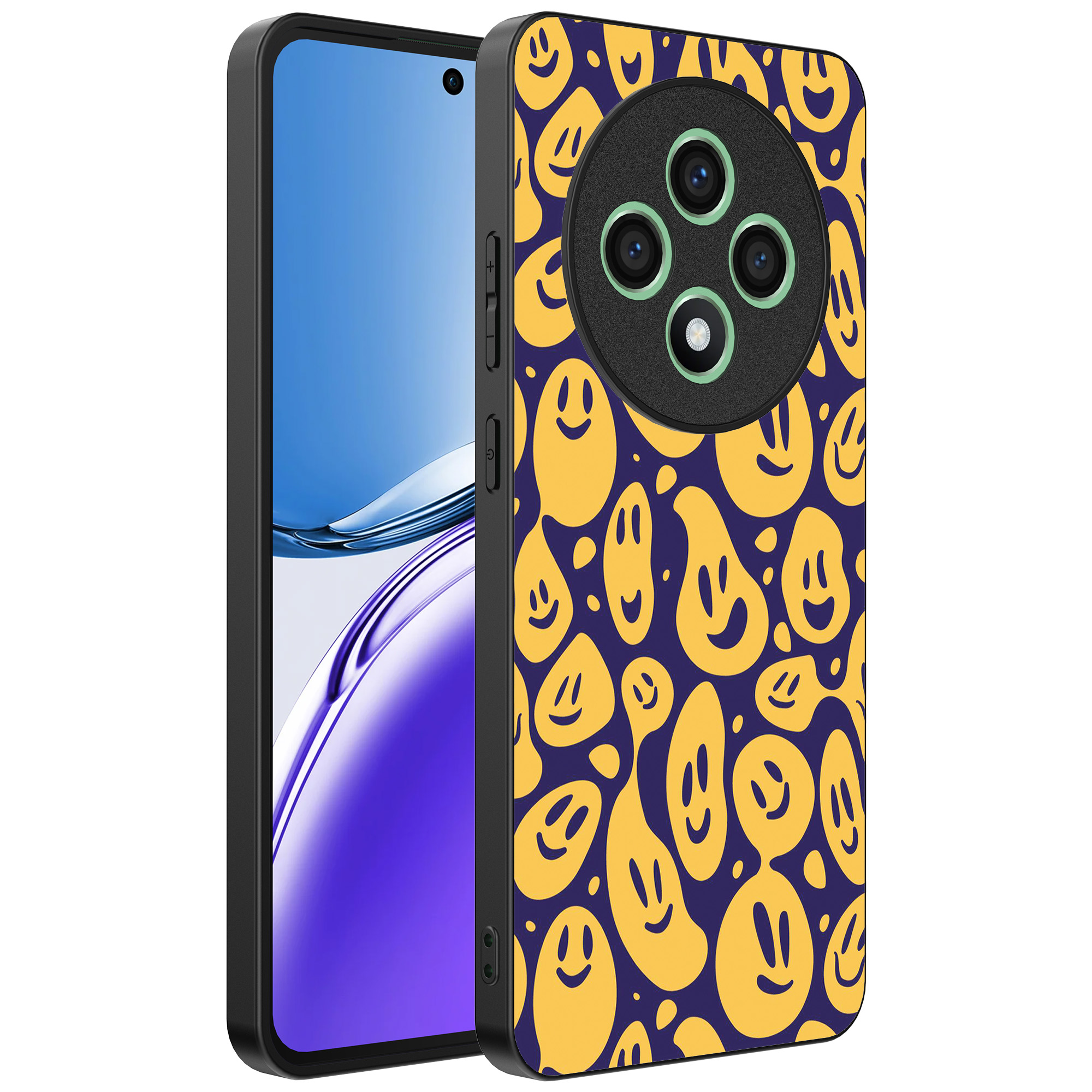 Oppo Reno 12 F telefoonhoesje met smiley opdruk (1)