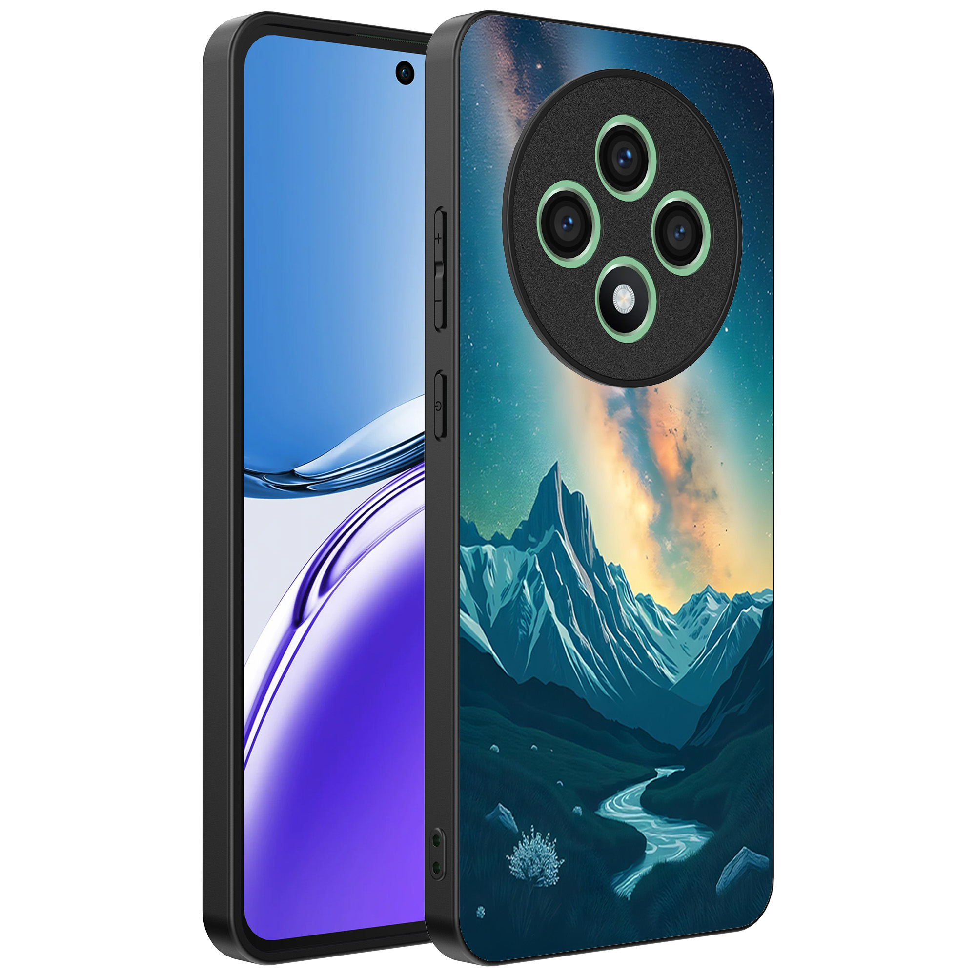 Oppo Reno 12 F telefoonhoesje met sterrehemel opdruk (1)
