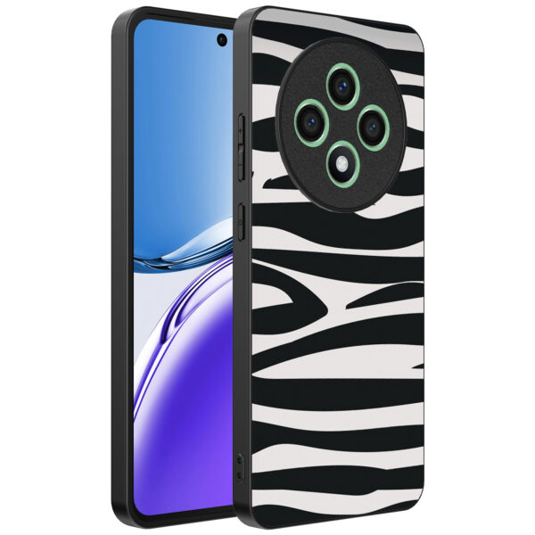 Oppo Reno 12 F telefoonhoesje met zebra opdruk (1)