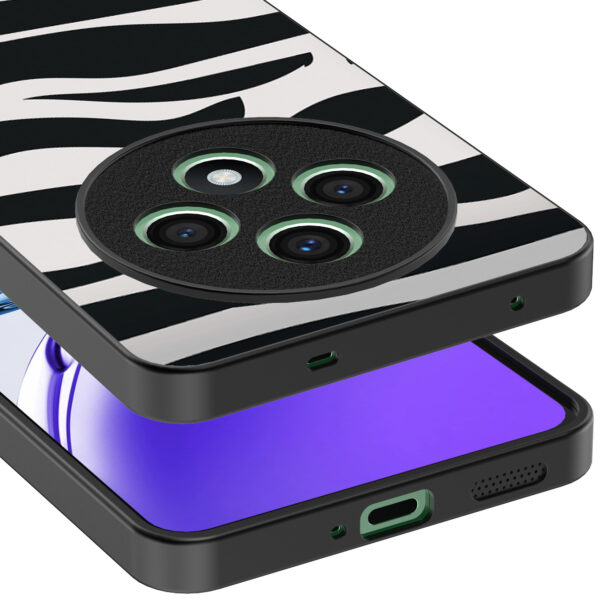 Oppo Reno 12 F telefoonhoesje met zebra opdruk (4)
