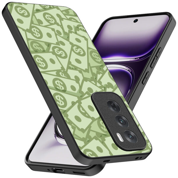 Oppo Reno 12 Pro telefoonhoesje met geld opdruk (2)