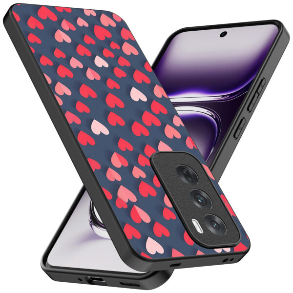 Oppo Reno 12 Pro telefoonhoesje met hartjes opdruk klein (2)