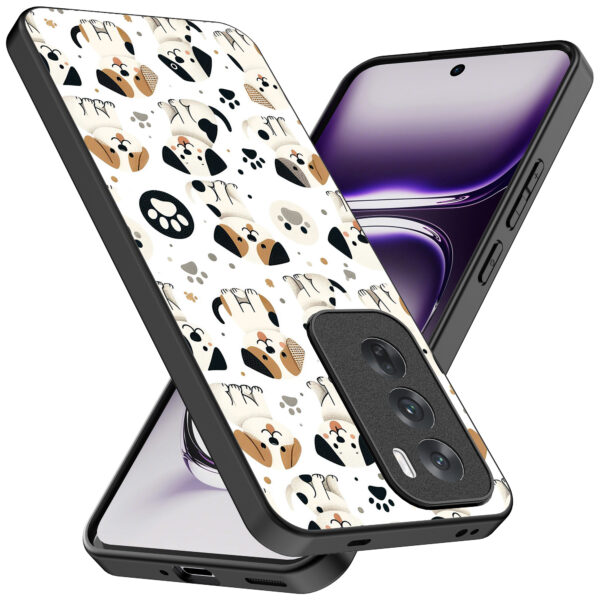 Oppo Reno 12 Pro telefoonhoesje met honden opdruk (2)