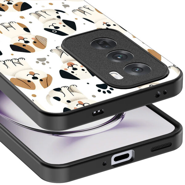 Oppo Reno 12 Pro telefoonhoesje met honden opdruk (4)
