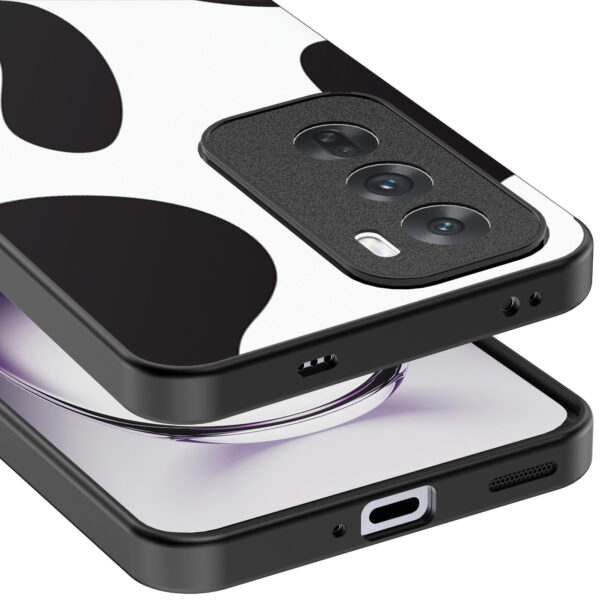 Oppo Reno 12 Pro telefoonhoesje met koeienvlekken opdruk (4)