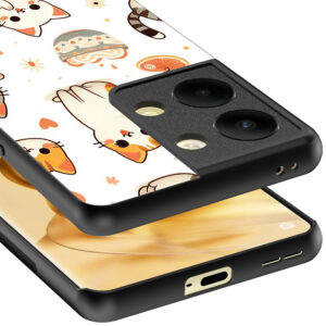 Oppo Reno 9 Pro Plus telefoonhoesje met katten opdruk (4)