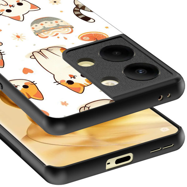 Oppo Reno 9 Pro Plus telefoonhoesje met katten opdruk (4)