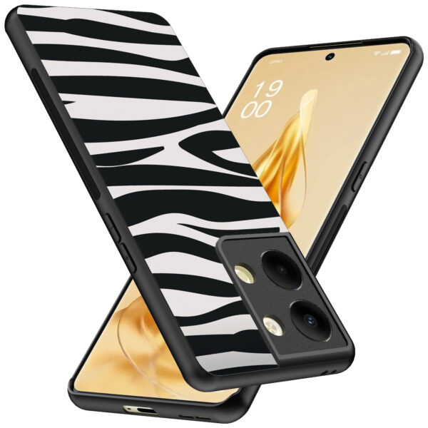 Oppo Reno 9 Pro Plus telefoonhoesje met zebra opdruk (2)