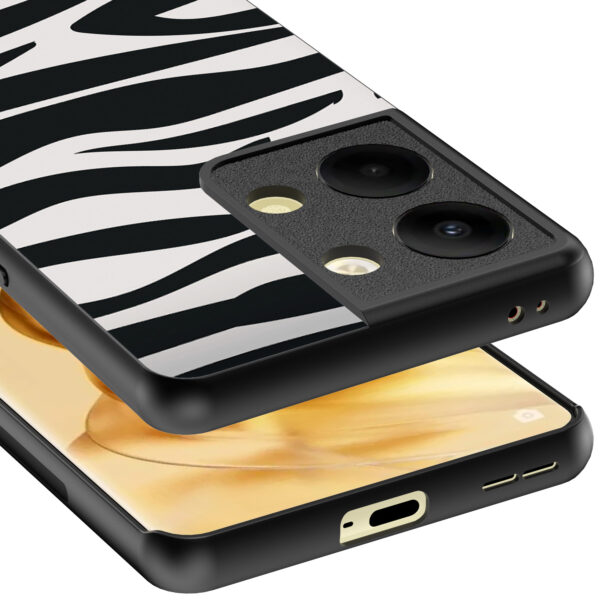 Oppo Reno 9 Pro Plus telefoonhoesje met zebra opdruk (4)
