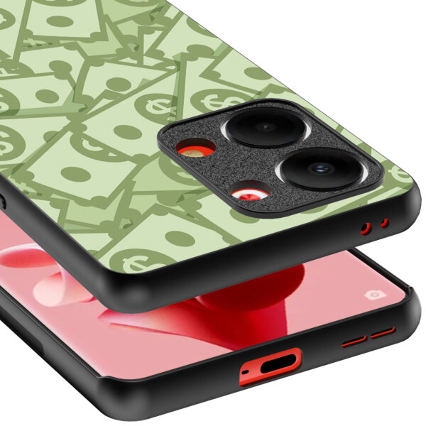 Oppo Reno 9 telefoonhoesje met geld opdruk (4)