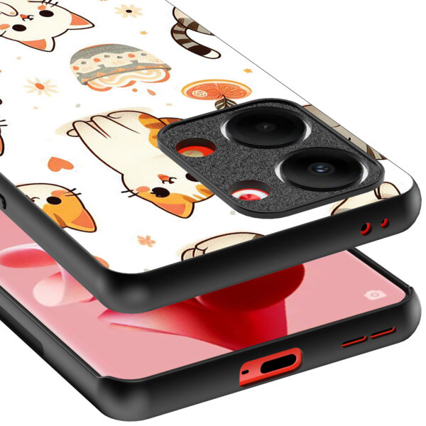 Oppo Reno 9 telefoonhoesje met katten opdruk (4)
