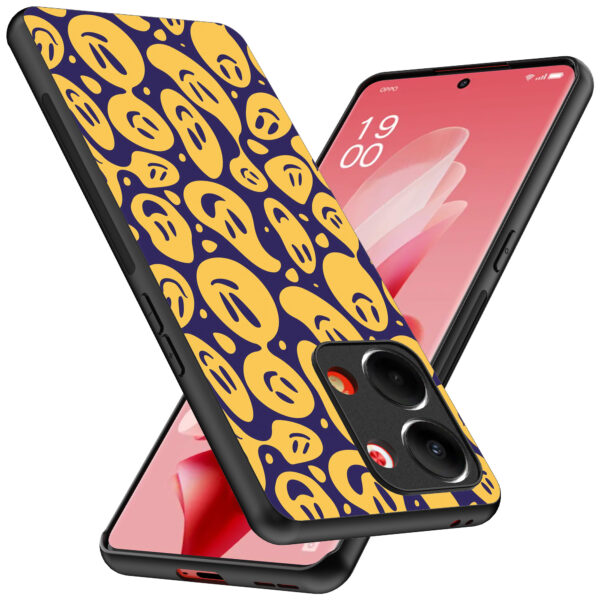 Oppo Reno 9 telefoonhoesje met smiley opdruk (2)